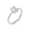 thumbnail image 3 of 2.50 Carat - Radiant Shape Lab Grown Basket Regular Shank Setting Solitaire Diamond Engagement Ring in 14K White Gold(Ring Size: 5), 3 of 5