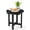 Black, variant on Costway Outdoor Bistro Table with Weather-Resistant, Waterproof Top for Patio Deck Pool Porch White
