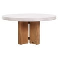 thumbnail image 2 of Seasonal Living Perpetual Java Teak Wood/Concrete Dining Table in Ivory White, 2 of 2