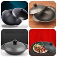 thumbnail image 5 of Raindrops 1Pc Round Casserole Cookware for Stewing and Boiling in Home Kitchenware 11.8*7.9*3.9in, 5 of 8