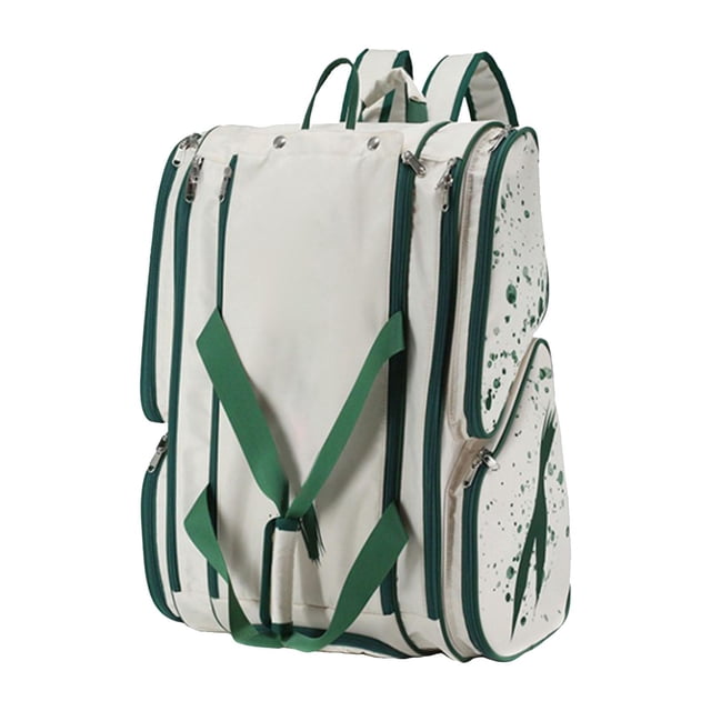 Bolsa de Pickleball, bolsa de almacenamiento de equipo con compartimento para zapatos, bolsa de lona deportiva, bolsa de remo para actividades al aire Verde