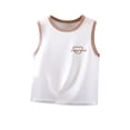 thumbnail image 2 of ITSAME Tank Top for Toddler Boys, Loose Fit Round Neck Sleeveless Summer Fashion Casual Tops Coffee 2-3T, 2 of 5