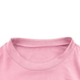 thumbnail image 7 of Girls Oversized Long Sleeve Shirts Kids Fashion Crewneck Tunic Tops Tees 5-13 Years Pink 5-6 Years, 7 of 7
