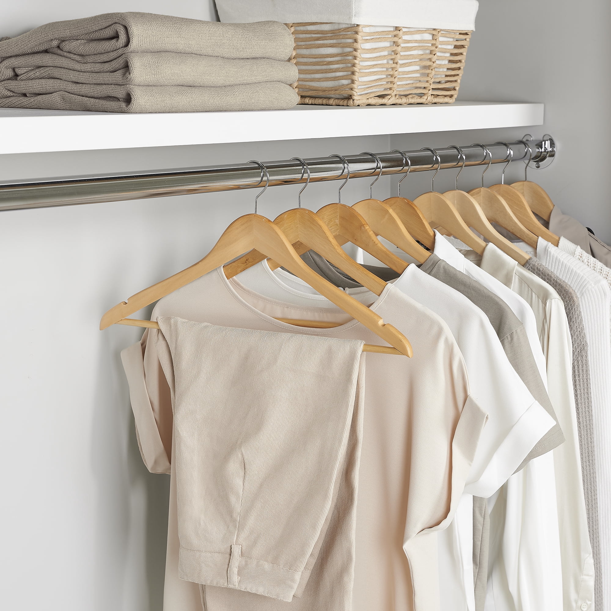 neatfreak! Contoured Natural Wood Hanger, pack of 5 - Walmart.ca