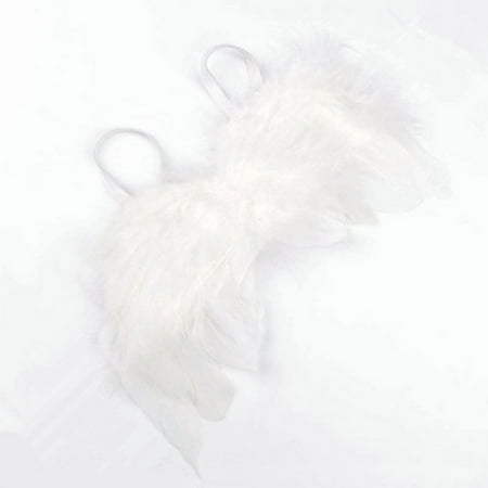 Baby Newborn Solid Color Angle Feather Wing Photograph Prop Costume Infant Clothes