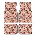 thumbnail image 1 of Disketp gold Skull Guitar record for Crystal Velvet Car Mats Four-Piece Set,All-Season Automotive Protection, Vehicles, Cars, Trucks, and SUVs,Anti-Slip Design, 1 of 7