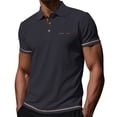 thumbnail image 2 of SOOMLON Dress Shirts for Men Short Sleeve Big and Tall Button Lapel Shirt Cooling Stretchy Pullover Travel Work Wear, 2 of 6