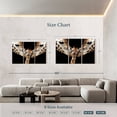thumbnail image 4 of Elephant Stock Happy Giraffe Family Wall Art - Horizontal Multi Panel Canvas - Living Room Wall Decor - Animal Multi Panel - Black And White Decor - 65" x 42", 4 of 8