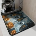 thumbnail image 2 of Halloween Dish Drying Mat Halloween Horror Pumpkin Ghost Bat Kitchen Drying Mat Absorbent Heat Resistant 18x24 Inch Dishes Plate Glass Dry Draining Pad for Kitchen Fast Dry, 2 of 7