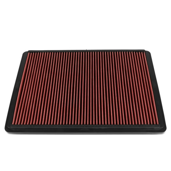 DNA Motoring AFPN-235-RD For 2001 to 2006 MITSUBISHI MONTERO 3.5L 3.8L Diamante Mighty Max Montero Sport Washable Drop-In Air Filter Panel Red 92 93 94 95 96 97