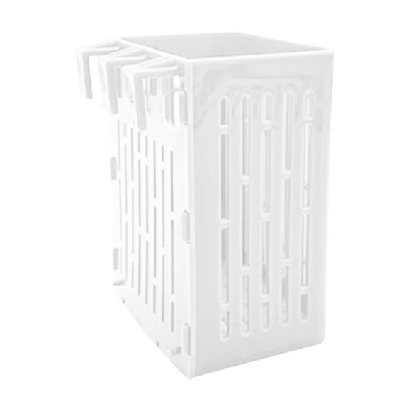 Kitchen Utensil Set Fish Tank Hydroponic Basket Aquarium Plant Holder Fish Tank Plant Holder With Hooks For Fish Tank Aquaponic Plant Cultivation And Decorations, 1Pc White