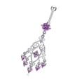 thumbnail image 2 of Persian Style Navel Belly Button ring dangle body piercing Rings Geometric Umbilical Nail Studs Body Piercing Buckle Jewelry, 2 of 8