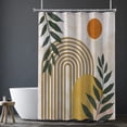 thumbnail image 4 of Rustic Shower Curtain Set Grey Floral Fabric Bath Curtain 12 Hooks Butterfly Daisy American Country Farm Style 72×72 Inches, 4 of 6