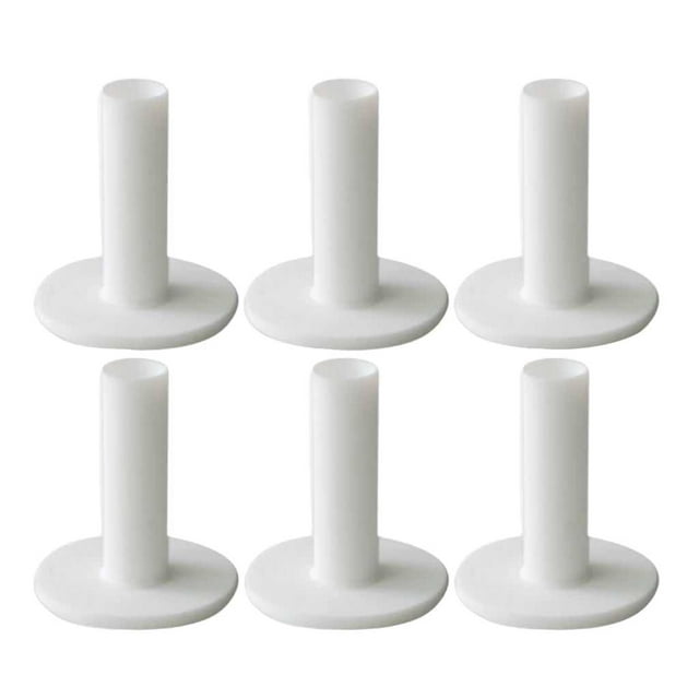 6 piezas Golf Rubber Tee Holder Golf Mat Tees para interior y práctica al aire libre y 80mm kusrkot Golf Range Tees