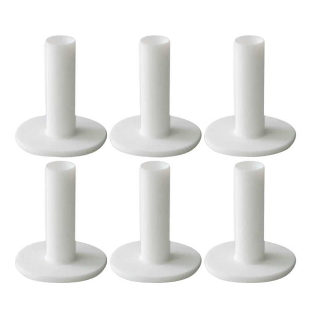 6 Tees de goma para golf, tapete de práctica para campo de prácticas, selección de golfista 80mm