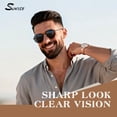 thumbnail image 3 of Sunier Round Polarized Trendy Sunglasses for Women Metal Frame Retro Shades-2 Pack, 3 of 7