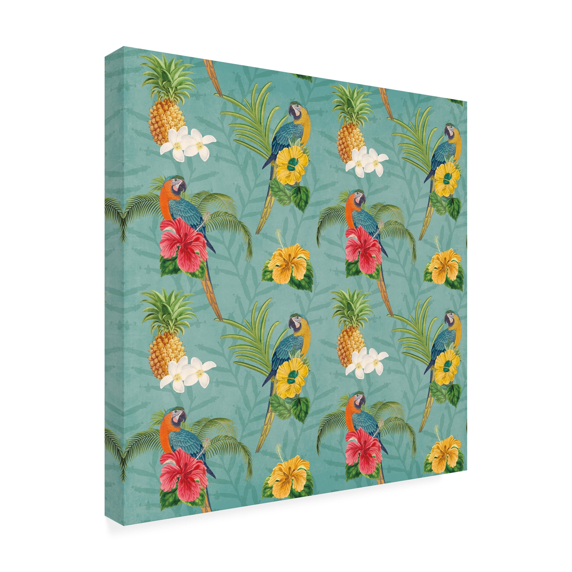 Katie Pertiet 'Parrot Paradise Step 02B' Canvas Art