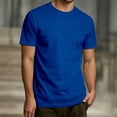 thumbnail image 3 of Mens Short Sleeve Shirts Summer Solid Fashion V Neck T Shirts for Men Casual Tops, 3 of 5