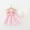 Pink, variant on Herrnalise Baby Girls Dress Infant Checkered Love Printed Bowknot Dresses With Hat Toddler Sleeveless Sundress