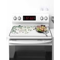 thumbnail image 2 of Christmas Pink Stove Top Covers for Electric Stove, 36'x21'' Snow-covered House Tree Winter Snowscape Glass Ceramic Stove Cover Foldable Rubber Mat Heat Resistant Cooktop Protector for Kitchen, 2 of 8