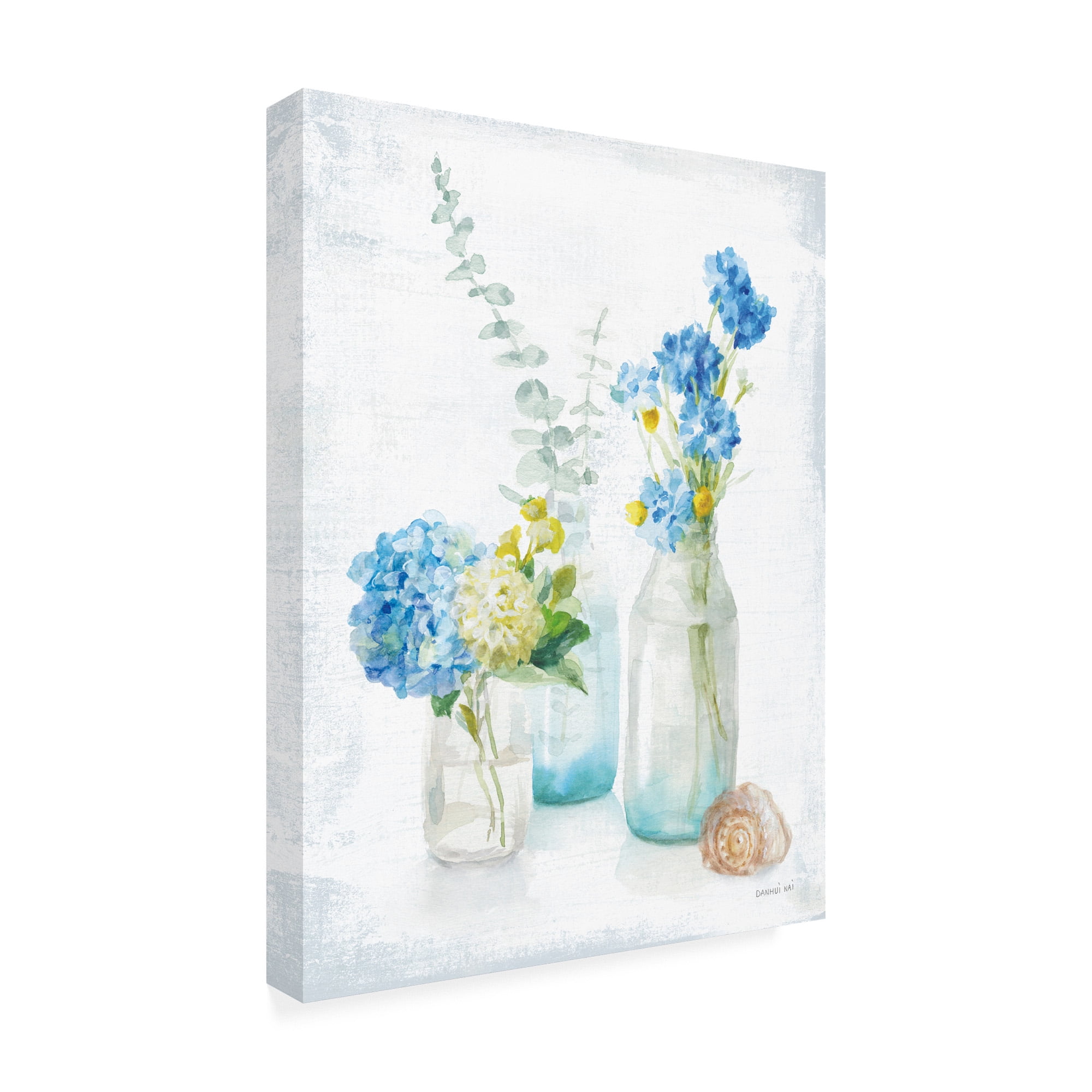 Trademark Fine Art 'Beach Cottage Florals III' Canvas Art by Danhui Nai