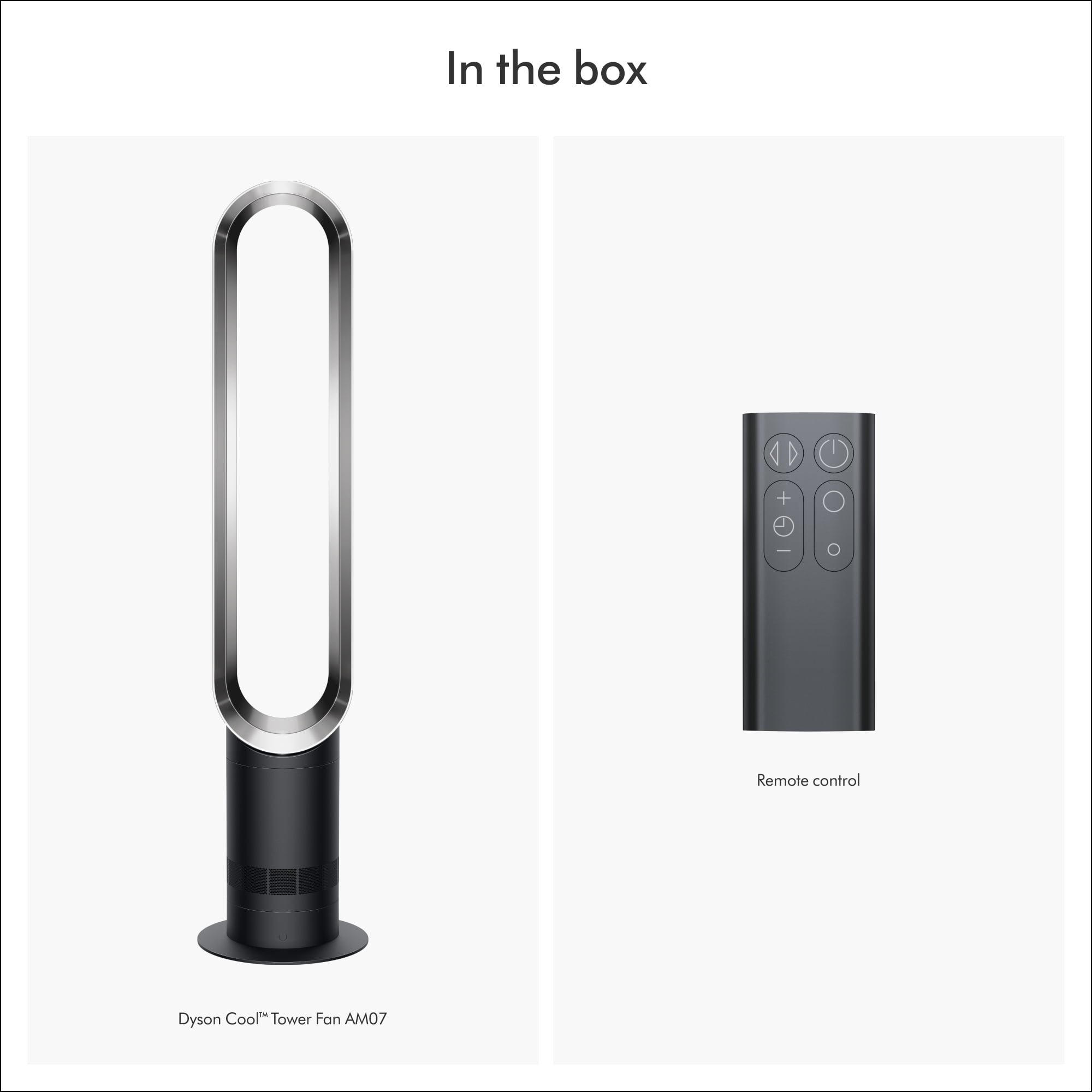 Dyson Cool™ Tower Fan AM07 | Satin Black/Nickel | New Dyson Cool™ Tower Fan AM07 | Satin Black/Nickel | New