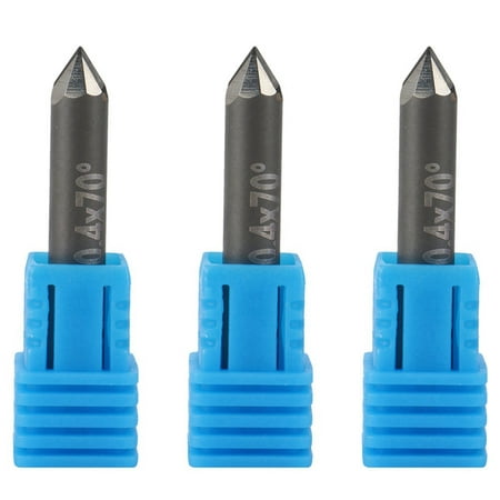 

3X PCD Diamond Engraving Bits Engraver CNC Carving Tools Stone Carbide Milling Cutter on Granite