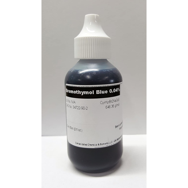 Bromothymol Blue, 0.04 Solution 60mL Dropper Bottle