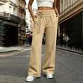 thumbnail image 2 of Posijego Women's Jogger Pants High Waisted Straight Leg Lightweight Solid Color Workout Pants Running Pants with Pockets, 2 of 7