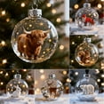thumbnail image 7 of 2026 Wildlife Wonders Collection Crystal Glass Ornament, Vivid 3D Animal Christmas Decoration, Clear Plastic Xmas Balls, Luxury Winter Tree Decor Sparkling Star Accents,Holiday Ornaments (Cute Dog), 7 of 7
