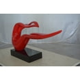 thumbnail image 6 of Nifao Modern Art Red Ribbon Resin Statue – Modern Home Decor Sculpture, 25"L x 6"W x 13"H, 6 of 11