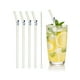 thumbnail image 1 of Uxcell 4 Pcs Popotes de Vidrio Reutilizables, Popote de Vidrio de 7.87" Resistente a Roturas, Popotes Lindos y Transparentes para Whisky, Café, Jugo, Refrescos y Té, Azul, 1 of 6