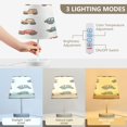 thumbnail image 3 of Ryvnso LED Bedside Table Lamp Car Cartoon Bedroom Desk Lamps Nightstand Lampshade S, 3 of 7