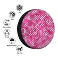 thumbnail image 4 of Sikiie shiny with pink heart Print PVC Leather Spare Tire Wheel Cover Spare Tire Cover, for Car Truck SUV Camper Trailer Universal Fit-14 inch, 4 of 6