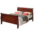 thumbnail image 2 of Contemporary Home Living Wooden Sleigh Queen Platform Bed - 84" - Brown, 2 of 5