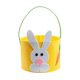 thumbnail image 2 of Cesta de Pascua vacía, reutilizable, decoración decorativa, recuerdo de fiesta con asa para niños Amarillo, 2 of 8