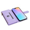 thumbnail image 6 of Allytechgroup Compatible with iPhone 16 Plus Flip Case with Lanyard, PU Leather Credit Card Slot Shockproof Protective Back Cover Phone Wallet Case with Shoulder Strap for iPhone 16 Plus, Purple, 6 of 10