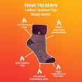 thumbnail image 2 of Heat Holders Ladies Thick Warm Chunky Low Profile Cut Cushioned Bed Sleep Socks, 2 of 5