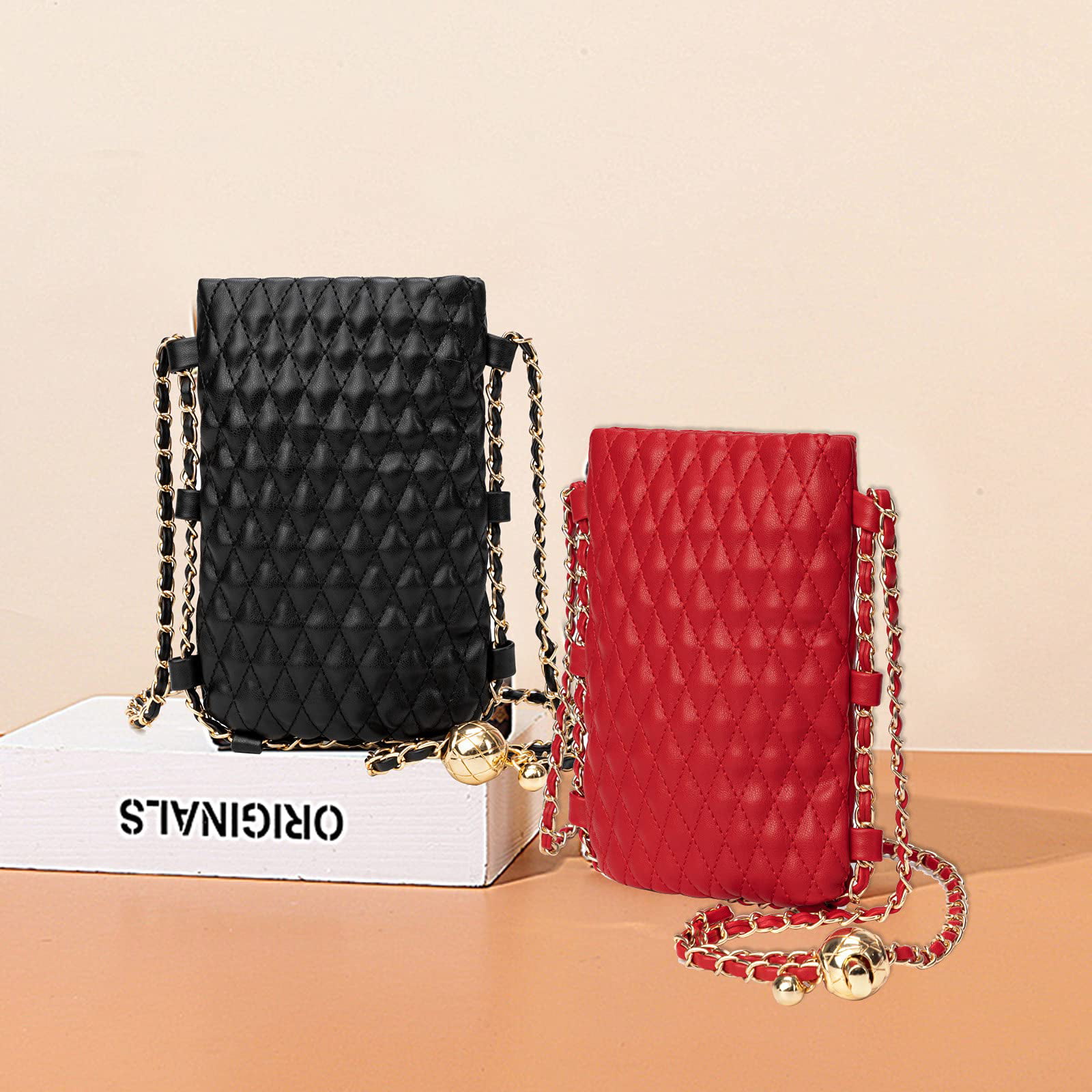 Sweetovo Women Crossbody Cell Phone Bag Small Messenger Shoulder Bag Handbag  Purse with Adjustable Strap Brown: Handbags