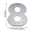 thumbnail image 3 of Efavormart 2 FT | Vintage Metal Marquee Number Lights Cordless With 16 Warm White LED - 8, 3 of 11