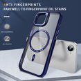thumbnail image 6 of TECH CIRCLE For iPhone 16e Clear Phone Case 6.1" 2025 with Magnetic Ring and Hidden Foldable Kickstand, Compatible with MagSafe, Slim Lightweiht Protective Transparent Back Cover Case, Blue, 6 of 8