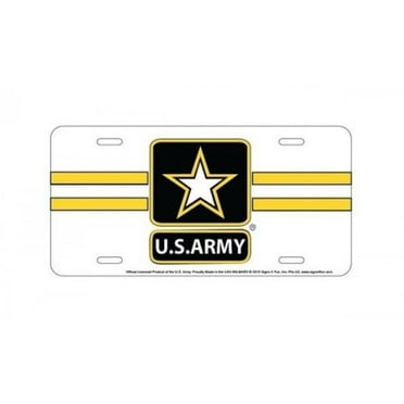 212 Main SLMAR2 6 x 12 in. U.S. Army Star Metal License Plate