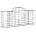 thumbnail image 4 of vidaXL Arched Gabion Baskets 6 pcs 78.7"x19.7"x31.5"/39.4" Galvanized Iron, 4 of 5