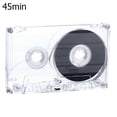 thumbnail image 1 of Blank Cassette Tape Case 45 Min, Clear Plastic Empty Audio Tape Shell for DIY Recording, Magnetic Tape Replacement Housing for Music Speech Collectors No Tape Included, 1 of 8