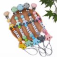 thumbnail image 2 of Suxm Pacifier Chain Baby Supplies Car Silicone Pacifier Chain Clip Baby Teeth Chain (1 Pcs, Pink), 2 of 4