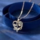 thumbnail image 5 of Sterling Silver Heart Pendant Necklace with Mother and Child Design for Women Gift, 5 of 5