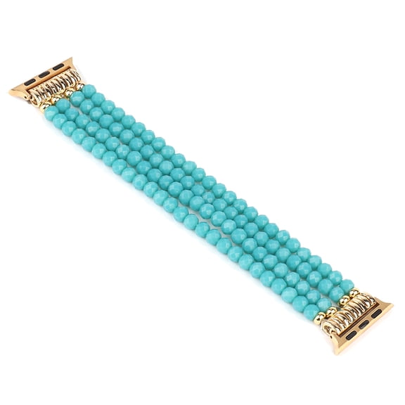 KeepMini Handmade Elastic Bead Bracelet Compatible with Apple Watch Band 38mm 40mm 41mm Replacement for iWatch Bands Series 6/5/4/3/2/1