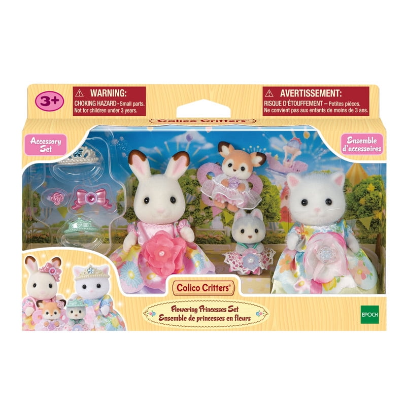 Calico Critters Flowering Princesses Set, Playset with 4 Figures and Accessories