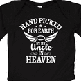 thumbnail image 4 of Inktastic Handpicked for Earth by My Uncle in Heaven with Angel Wings Boys or Girls Long Sleeve Baby Bodysuit, 4 of 5