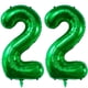 thumbnail image 1 of Fiesta de cumpleaños número 22 con globo LVMOQIQIU, 40 cm, verde oscuro, 1 of 7